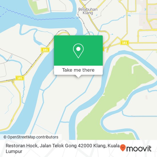 Restoran Hock, Jalan Telok Gong 42000 Klang map