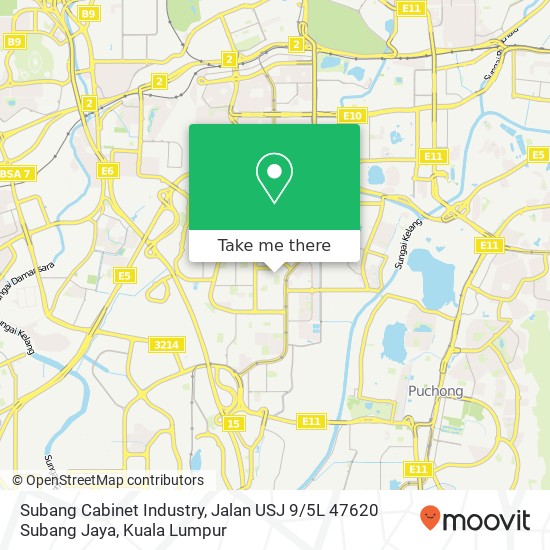 Subang Cabinet Industry, Jalan USJ 9 / 5L 47620 Subang Jaya map