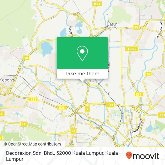 Decorexion Sdn. Bhd., 52000 Kuala Lumpur map