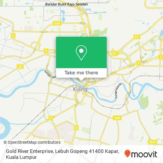 Peta Gold River Enterprise, Lebuh Gopeng 41400 Kapar