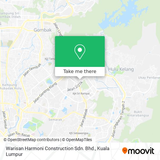 Peta Warisan Harmoni Construction Sdn. Bhd.