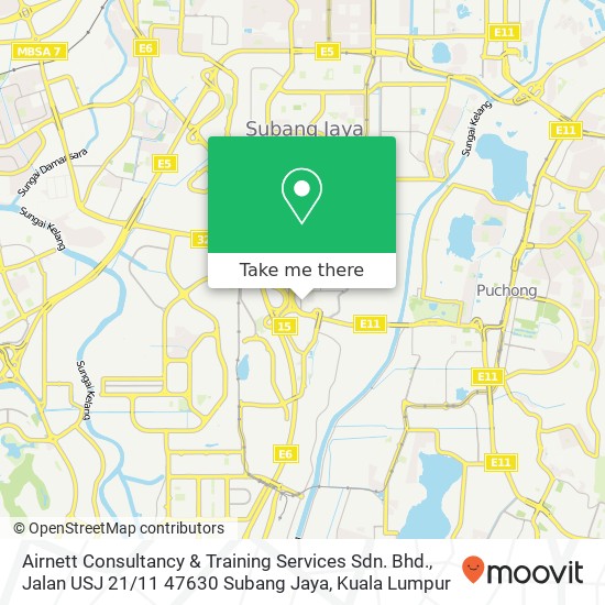 Airnett Consultancy & Training Services Sdn. Bhd., Jalan USJ 21 / 11 47630 Subang Jaya map