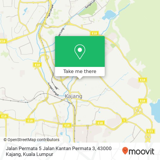 Jalan Permata 5 Jalan Kantan Permata 3, 43000 Kajang map