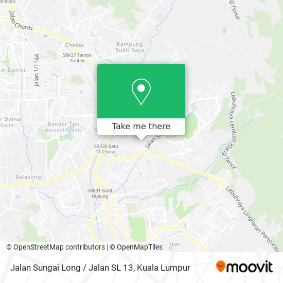 Jalan Sungai Long / Jalan SL 13 map