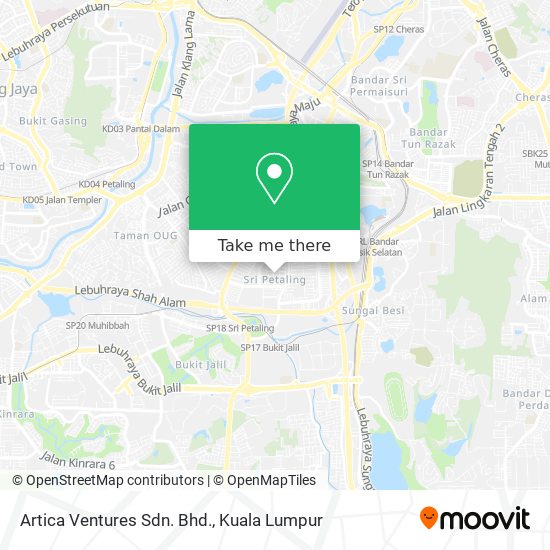 Artica Ventures Sdn. Bhd. map