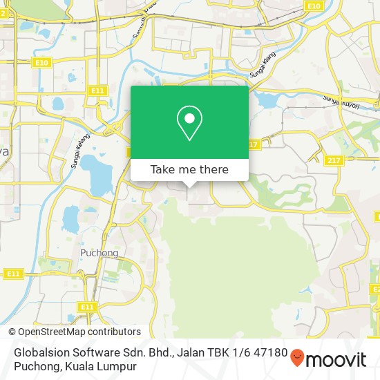 Peta Globalsion Software Sdn. Bhd., Jalan TBK 1 / 6 47180 Puchong