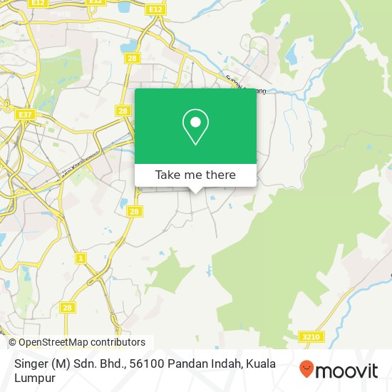 Singer (M) Sdn. Bhd., 56100 Pandan Indah map