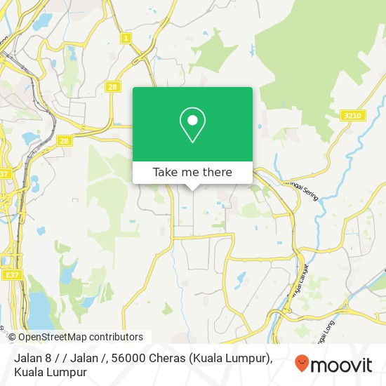 Peta Jalan 8 / / Jalan /, 56000 Cheras (Kuala Lumpur)