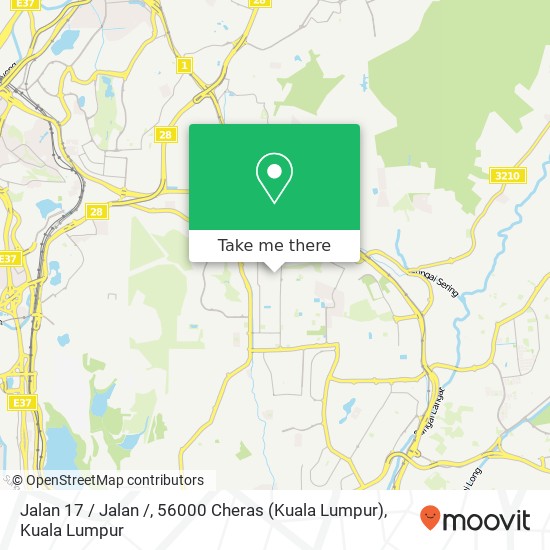 Jalan 17 / Jalan /, 56000 Cheras (Kuala Lumpur) map