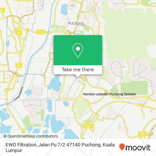 EWO Filtration, Jalan Pu 7 / 2 47140 Puchong map