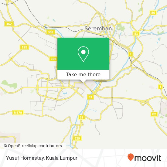 Yusuf Homestay map