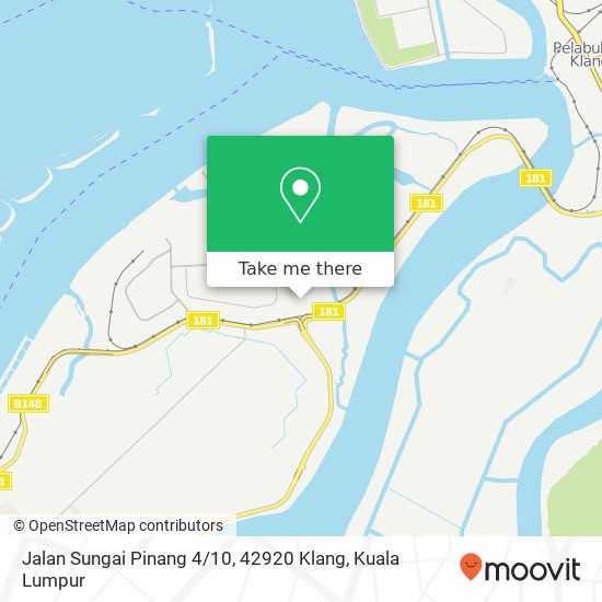 Peta Jalan Sungai Pinang 4 / 10, 42920 Klang