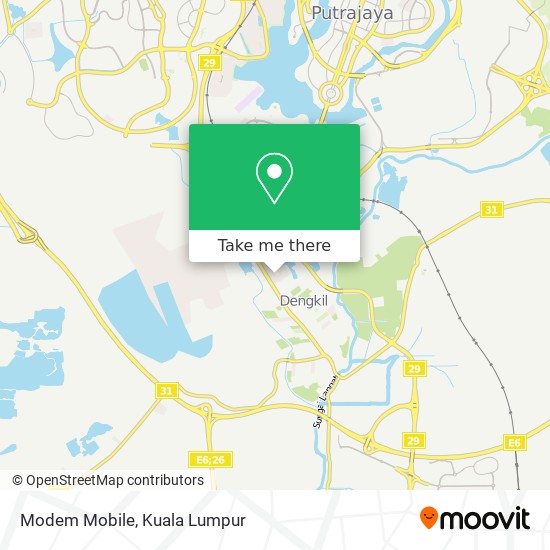 Modem Mobile map