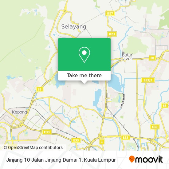 Peta Jinjang 10 Jalan Jinjang Damai 1