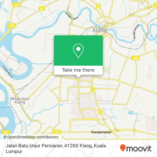 Jalan Batu Unjur Persiaran, 41200 Klang map
