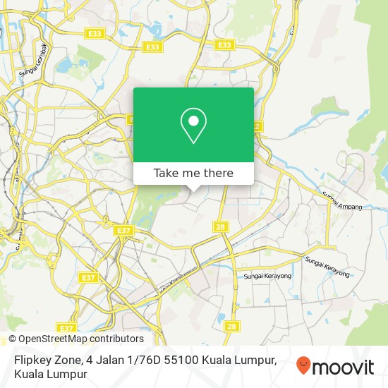 Peta Flipkey Zone, 4 Jalan 1 / 76D 55100 Kuala Lumpur