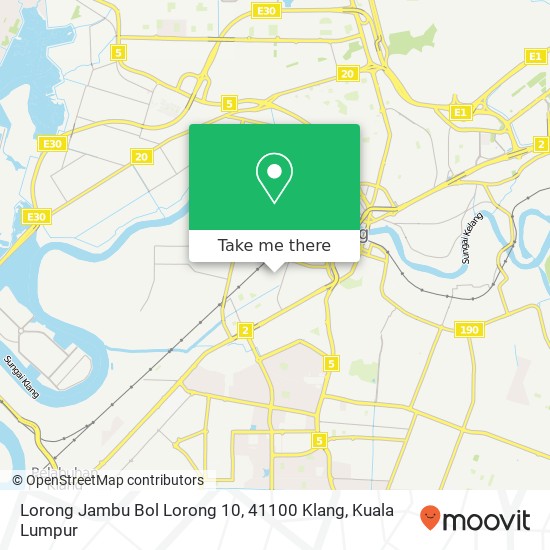 Peta Lorong Jambu Bol Lorong 10, 41100 Klang