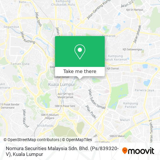 Nomura Securities Malaysia Sdn. Bhd. (Ps / 839320-V) map