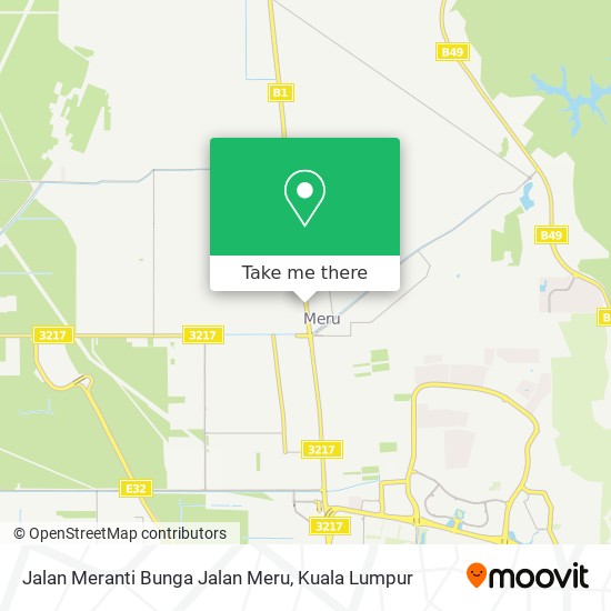 Jalan Meranti Bunga Jalan Meru map