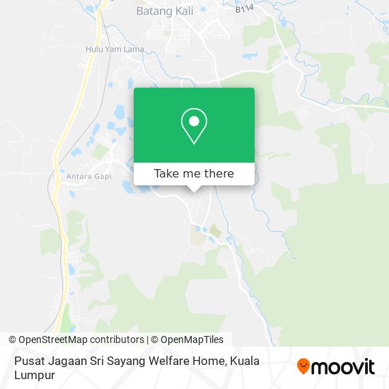 Peta Pusat Jagaan Sri Sayang Welfare Home