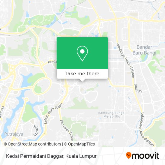 Kedai Permaidani Daggar map