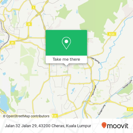 Jalan 32 Jalan 29, 43200 Cheras map