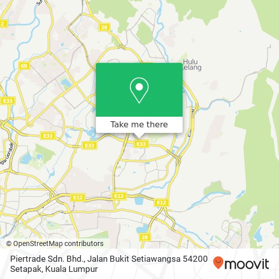 Peta Piertrade Sdn. Bhd., Jalan Bukit Setiawangsa 54200 Setapak