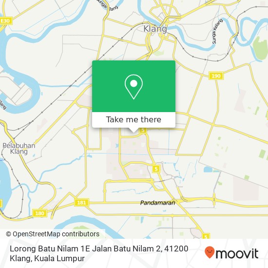Lorong Batu Nilam 1E Jalan Batu Nilam 2, 41200 Klang map