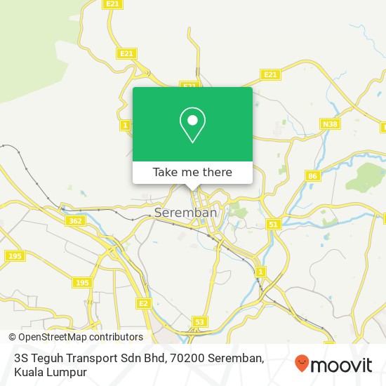 3S Teguh Transport Sdn Bhd, 70200 Seremban map