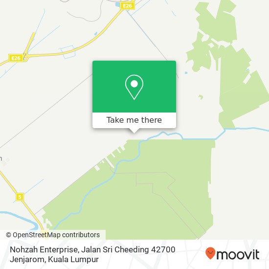 Nohzah Enterprise, Jalan Sri Cheeding 42700 Jenjarom map