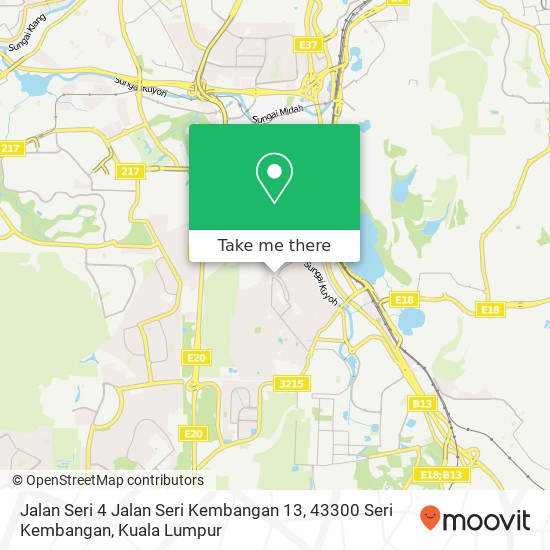 Peta Jalan Seri 4 Jalan Seri Kembangan 13, 43300 Seri Kembangan