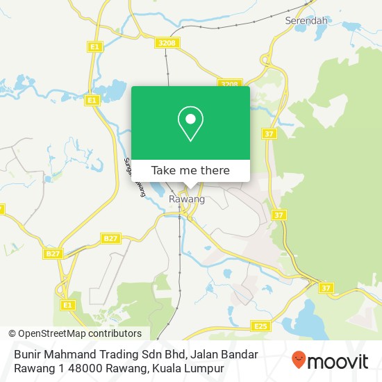 Peta Bunir Mahmand Trading Sdn Bhd, Jalan Bandar Rawang 1 48000 Rawang