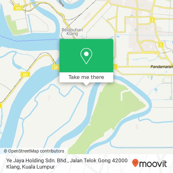 Ye Jaya Holding Sdn. Bhd., Jalan Telok Gong 42000 Klang map