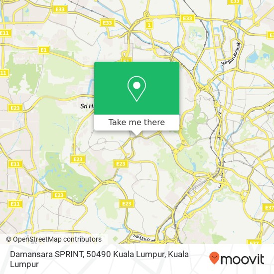 Damansara SPRINT, 50490 Kuala Lumpur map