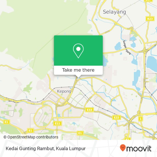 Kedai Gunting Rambut map