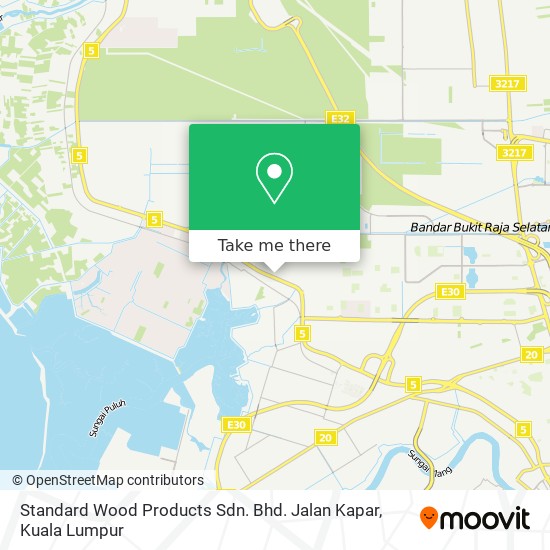 Standard Wood Products Sdn. Bhd. Jalan Kapar map