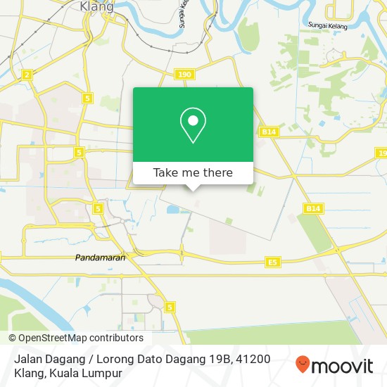 Peta Jalan Dagang / Lorong Dato Dagang 19B, 41200 Klang