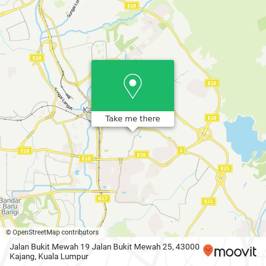 Jalan Bukit Mewah 19 Jalan Bukit Mewah 25, 43000 Kajang map