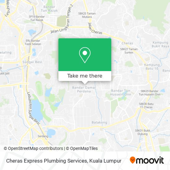 Cheras Express Plumbing Services map