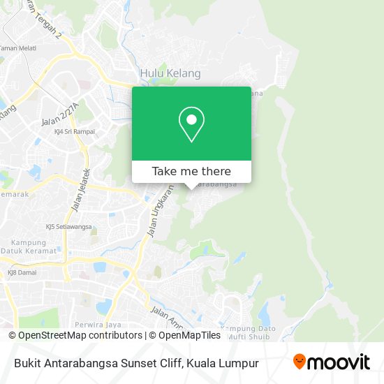 Bukit Antarabangsa Sunset Cliff map
