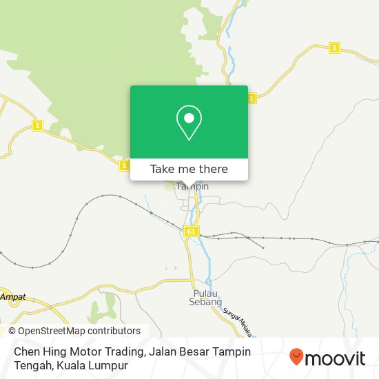 Chen Hing Motor Trading, Jalan Besar Tampin Tengah map