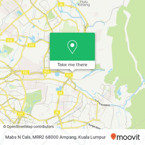 Mabs N Cals, MRR2 68000 Ampang map