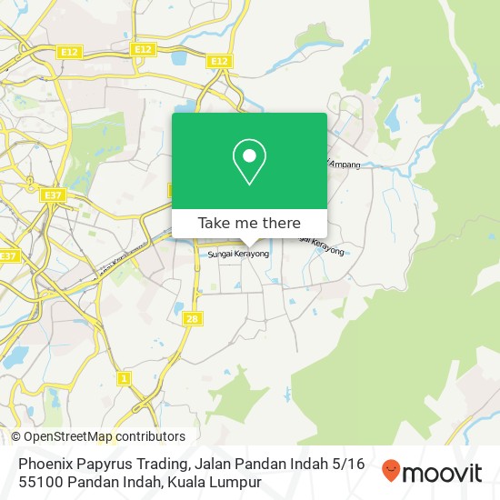 Phoenix Papyrus Trading, Jalan Pandan Indah 5 / 16 55100 Pandan Indah map