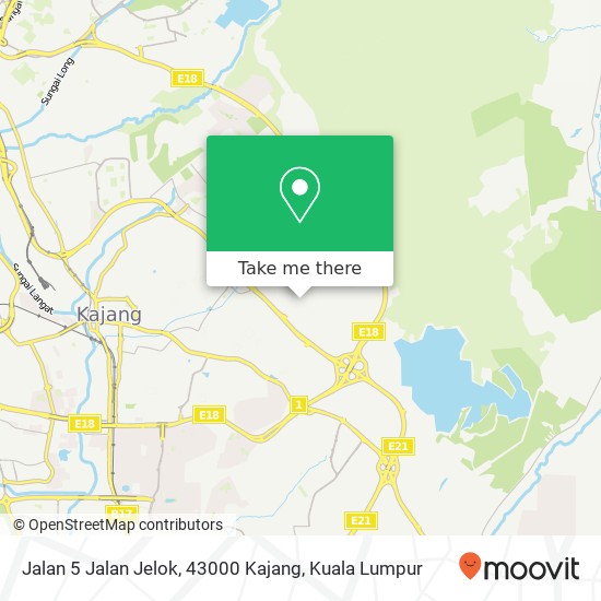 Peta Jalan 5 Jalan Jelok, 43000 Kajang