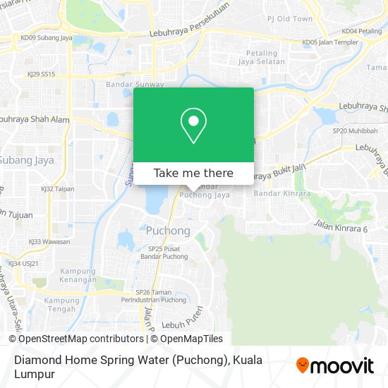 Diamond Home Spring Water (Puchong) map