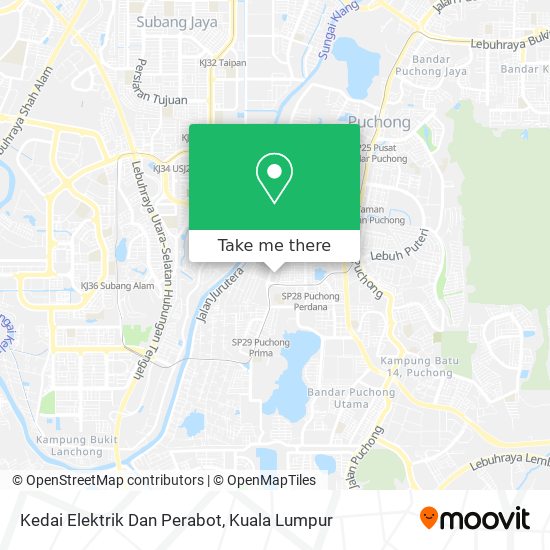 Kedai Elektrik Dan Perabot map