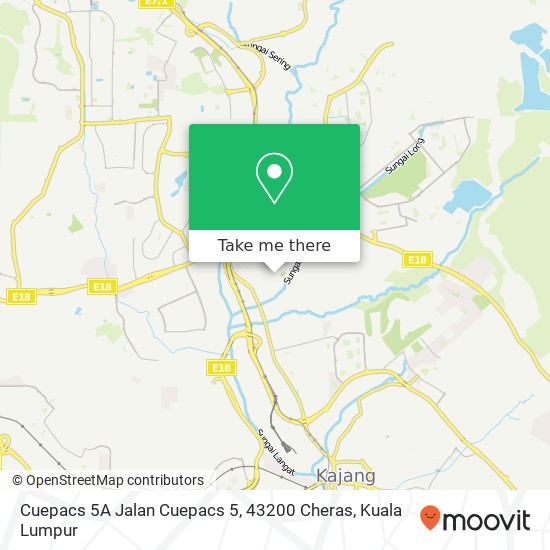 Cuepacs 5A Jalan Cuepacs 5, 43200 Cheras map