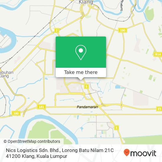 Nics Logistics Sdn. Bhd., Lorong Batu Nilam 21C 41200 Klang map