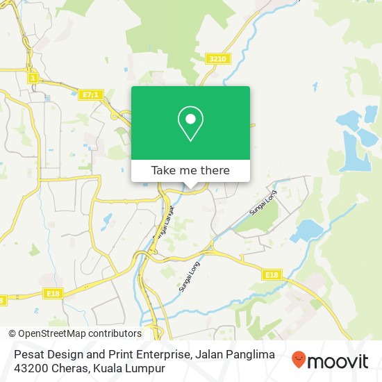 Pesat Design and Print Enterprise, Jalan Panglima 43200 Cheras map