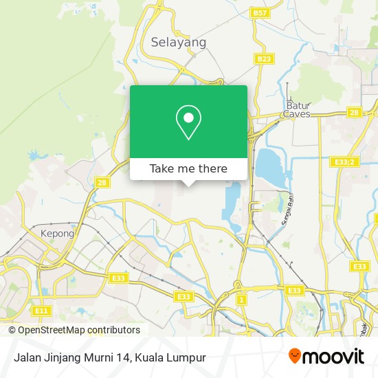 Jalan Jinjang Murni 14 map